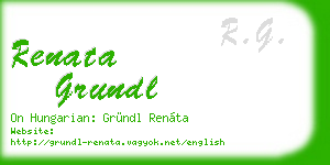 renata grundl business card